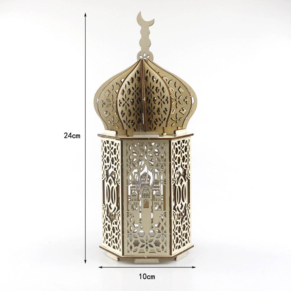 Ramadan Festival Decorative Eooden Crafts Ornaments - Velora