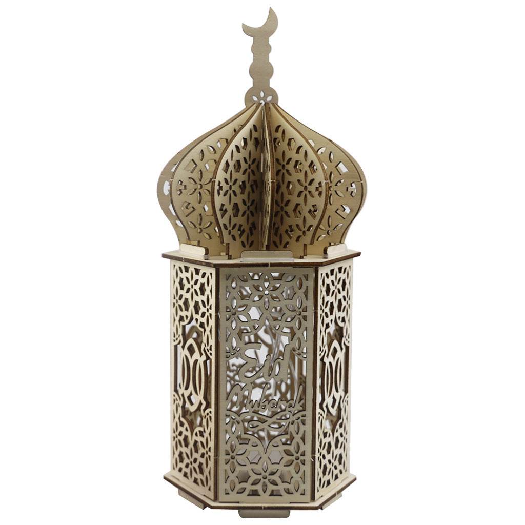 Ramadan Festival Decorative Eooden Crafts Ornaments - Velora