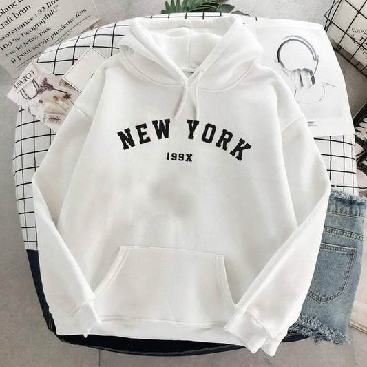 NEW Colors Sweatshirts Velvet Winter Women's NEW YORK - Velora