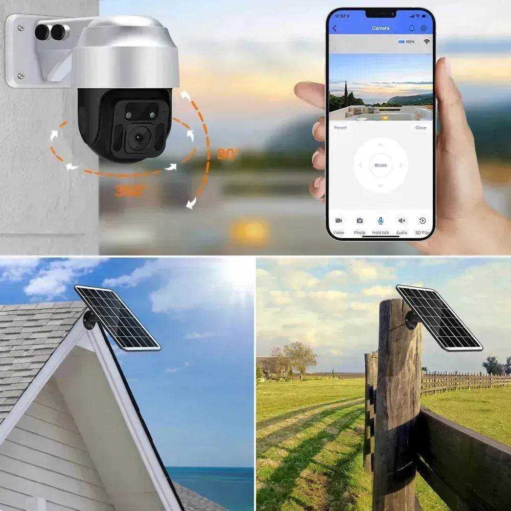 Solar Powered Wireless WiFi Surveillance Camera - Velora