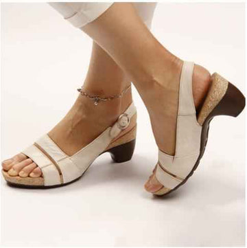 New Thick Soled One Piece Heel Women's Shoes Summer Thick Heel Platform Sandals
