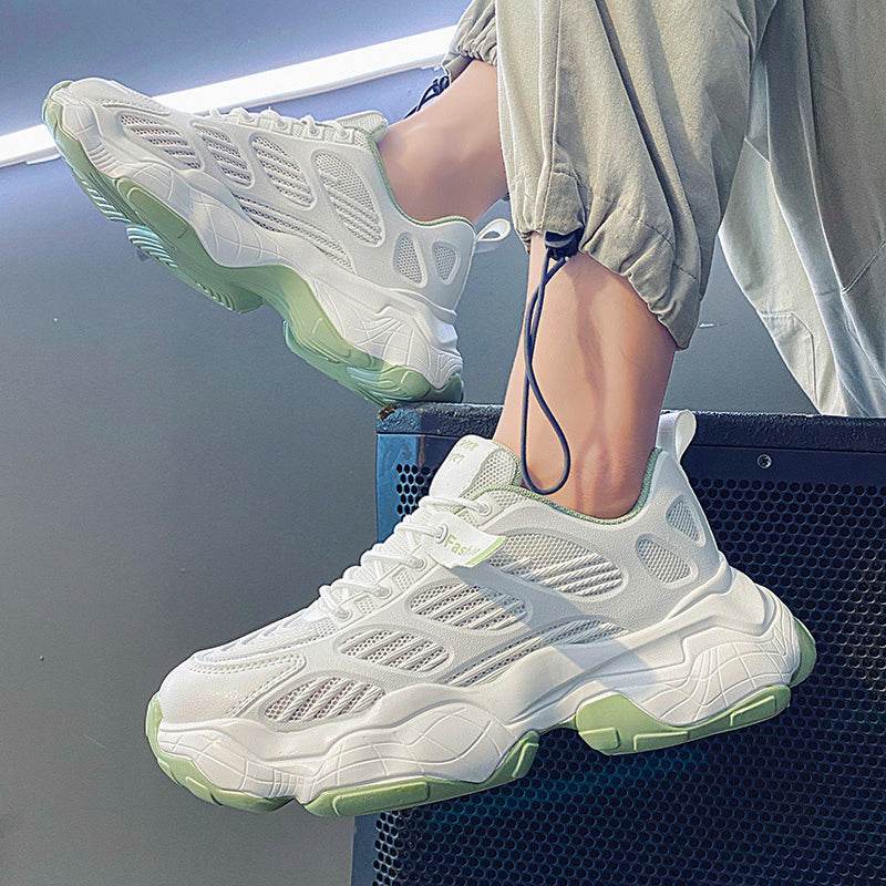 Men's Shoes Spring New Sports And Leisure Men's Korean Version Of The Trend Of Wild Increase Hong Kong Style Ins Old Fashion Shoes - Velora
