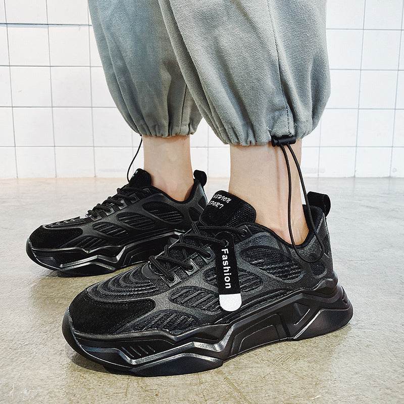 Men's Shoes Spring New Sports And Leisure Men's Korean Version Of The Trend Of Wild Increase Hong Kong Style Ins Old Fashion Shoes - Velora