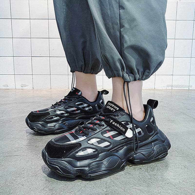 Men's Shoes Spring New Sports And Leisure Men's Korean Version Of The Trend Of Wild Increase Hong Kong Style Ins Old Fashion Shoes - Velora