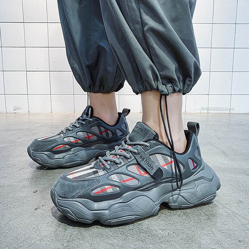 Men's Shoes Spring New Sports And Leisure Men's Korean Version Of The Trend Of Wild Increase Hong Kong Style Ins Old Fashion Shoes - Velora