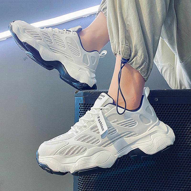 Men's Shoes Spring New Sports And Leisure Men's Korean Version Of The Trend Of Wild Increase Hong Kong Style Ins Old Fashion Shoes - Velora