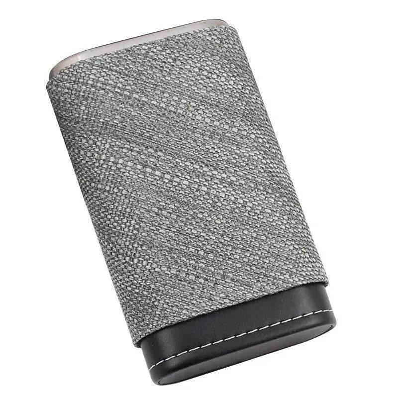 Portable Travel 3 Pack Humidifying Leather Cigar Case - Velora