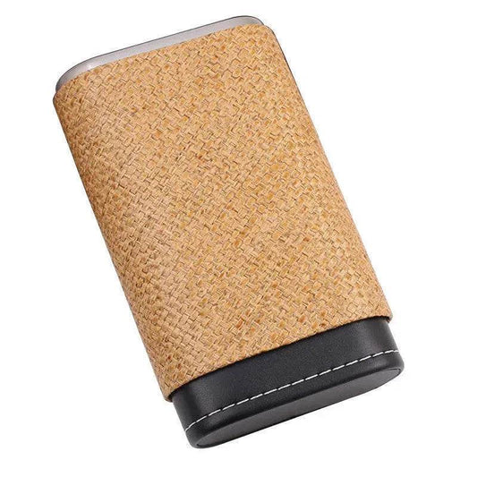 Portable Travel 3 Pack Humidifying Leather Cigar Case - Velora