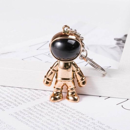 Korean Hip Hop Fashion Cross Spaceman Necklace Keychain - Velora