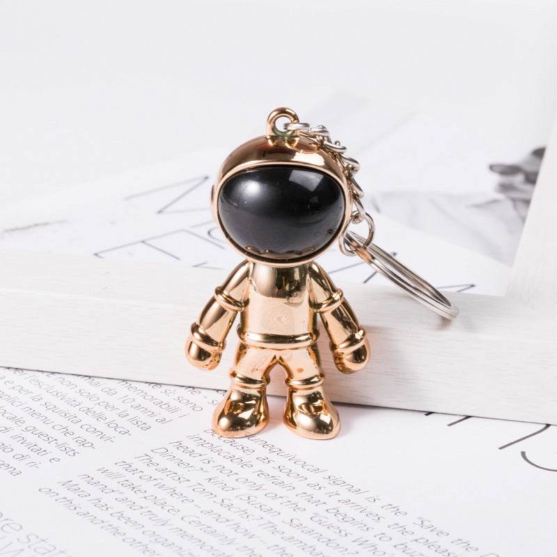 Korean Hip Hop Fashion Cross Spaceman Necklace Keychain - Velora