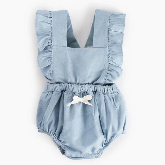 Ins Denim Baby One-piece Bodysuits Baby Romper Spring - Velora