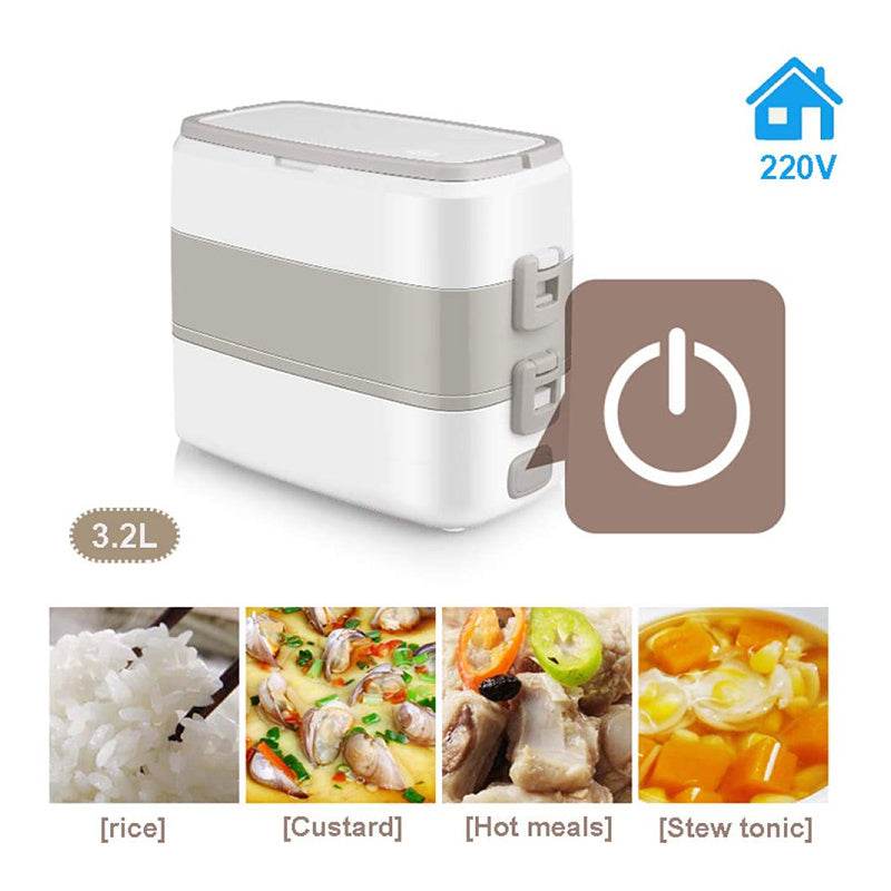 Portable Electric Lunch Box Self Heating Food warmer - Velora