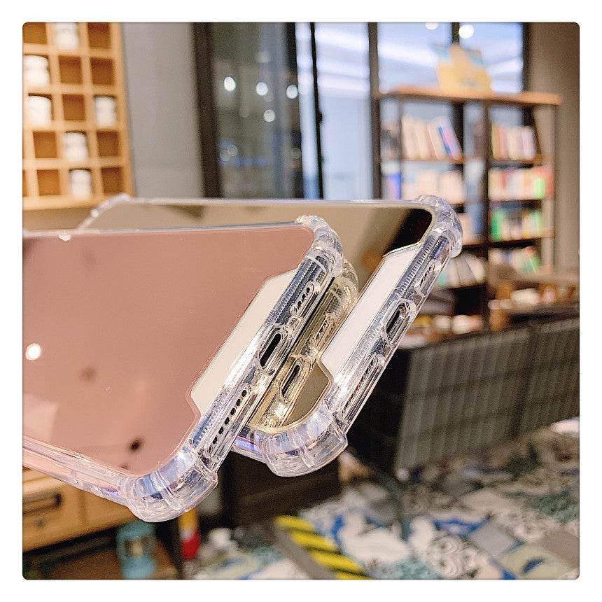 Soft rubber Mirror Phone Case women iphone case - Velora