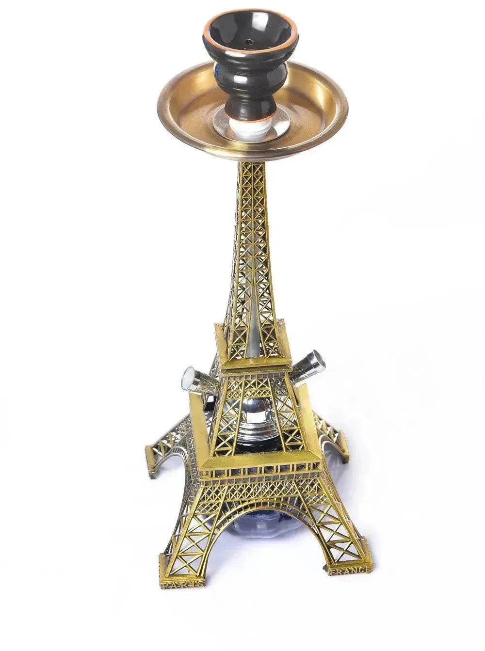 Eiffel Tower Arabian Shisha Double Pipe Hookah Set - Velora