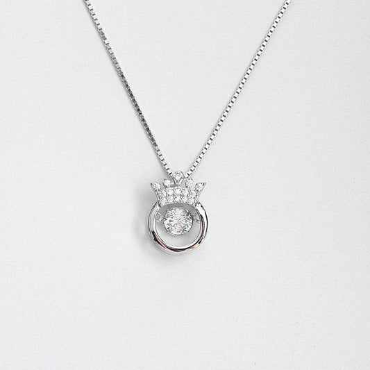 Crown Smart Necklace Korean Girls All-match - Velora