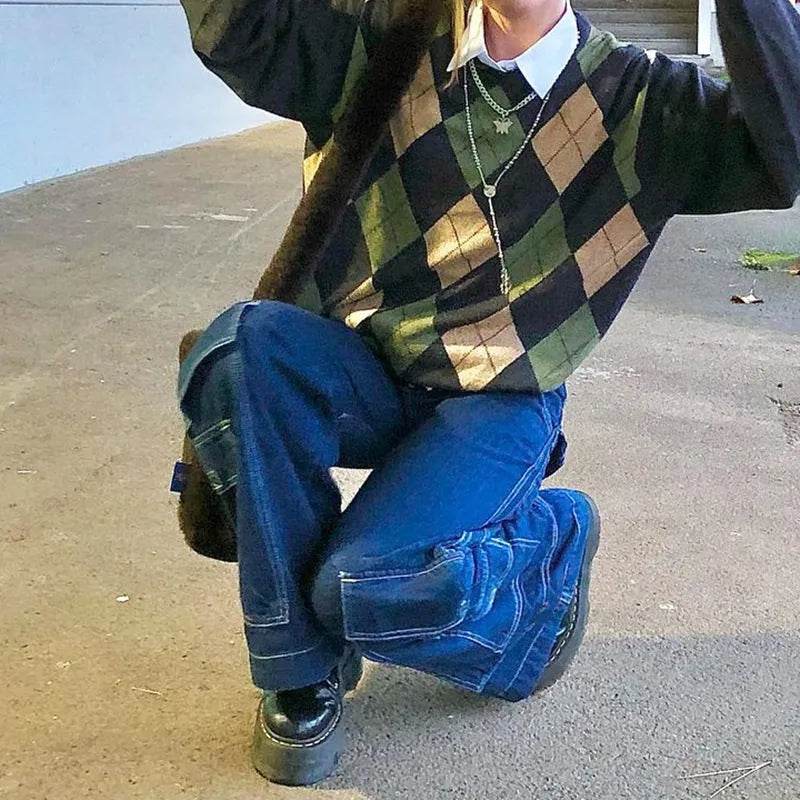 Women's High-waist Casual Trousers With Pocket Drape Bootcut Jeans - Velora