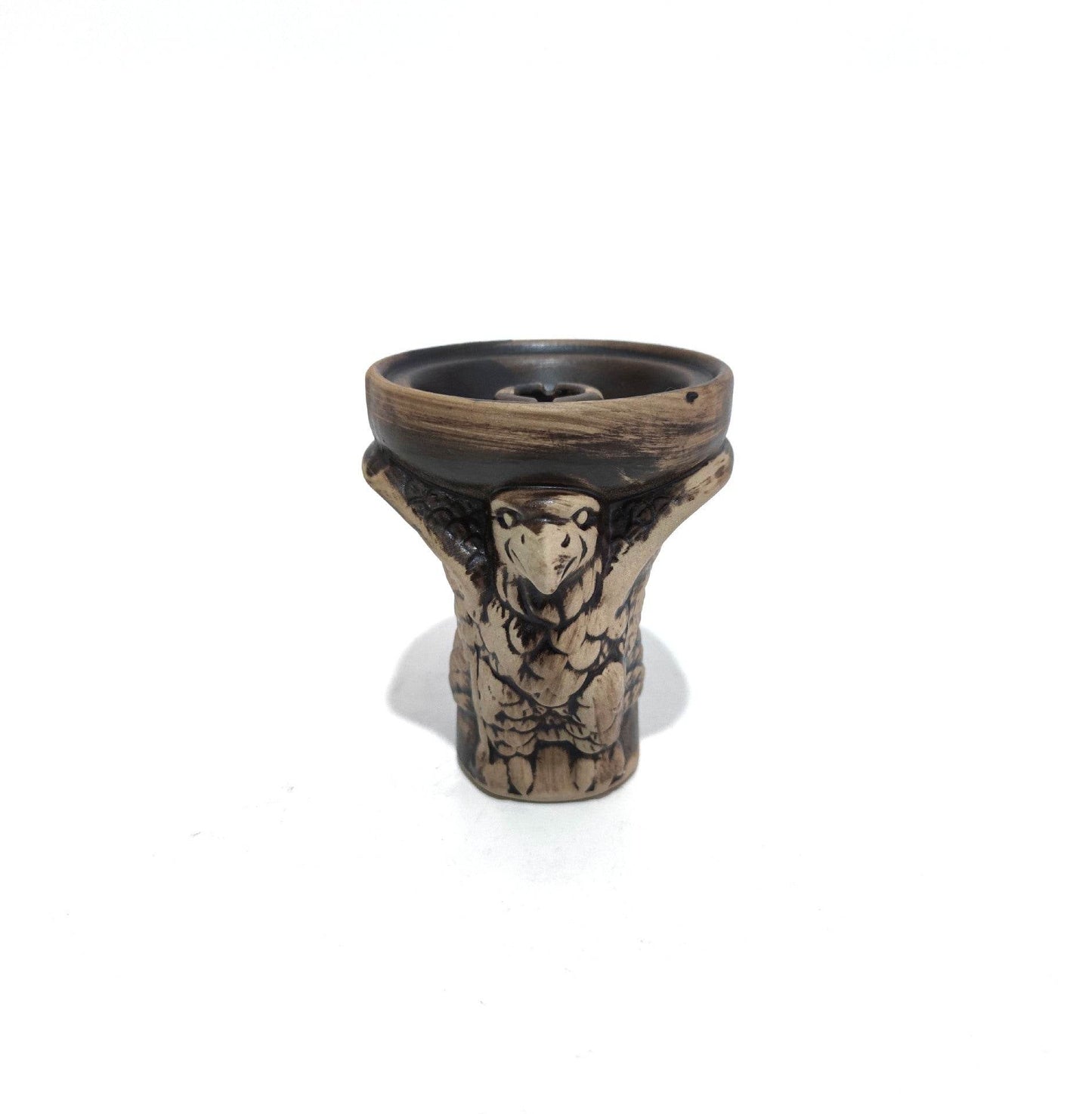 Arabic Hookah Accessories Large Animal Skull Pattern Ceramic Smoke Pot - Velora