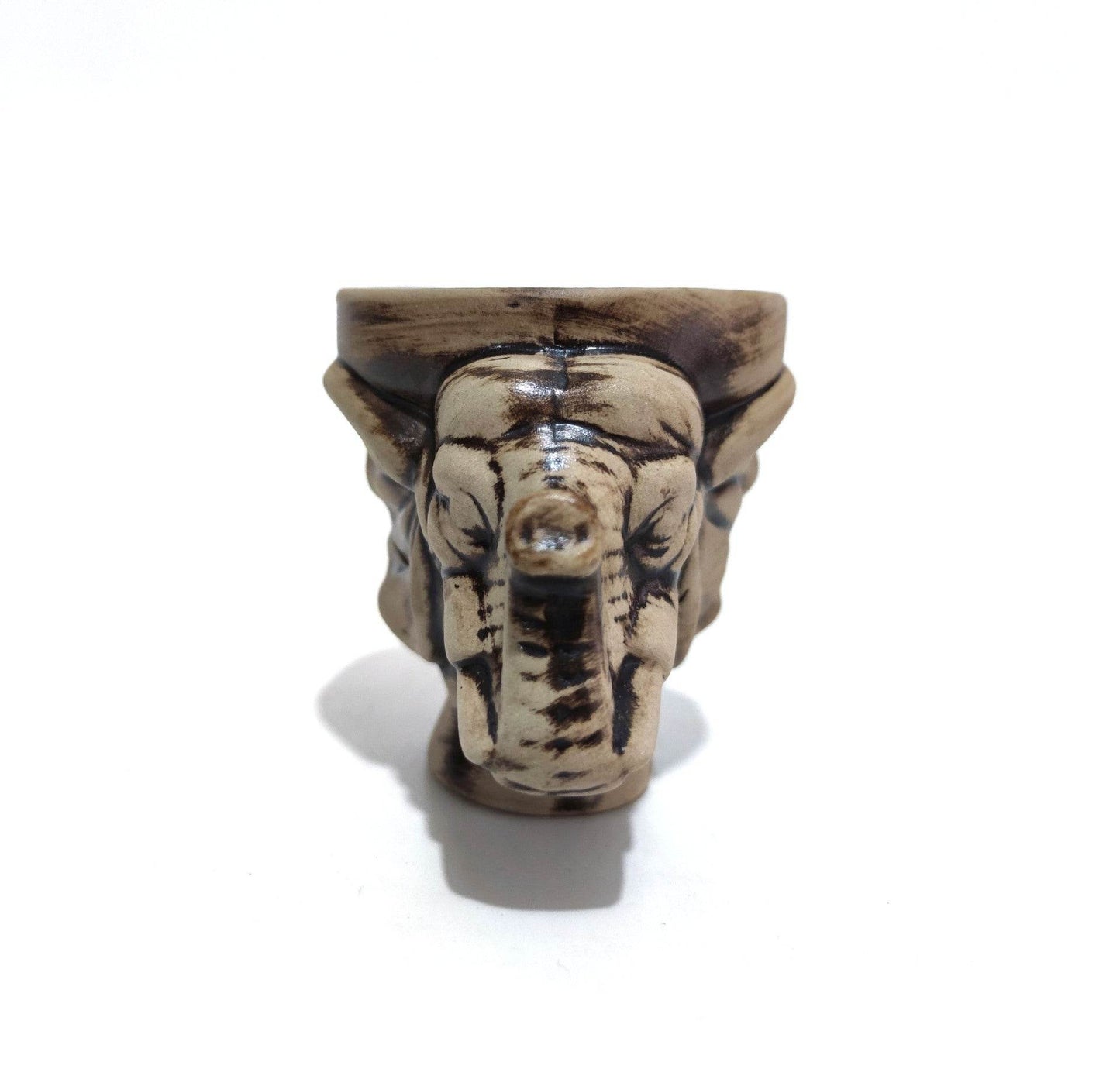 Arabic Hookah Accessories Large Animal Skull Pattern Ceramic Smoke Pot - Velora