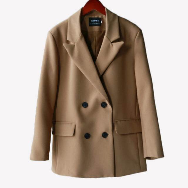 Spring Blazer Women Double Breasted Oversized jacket - Velora
