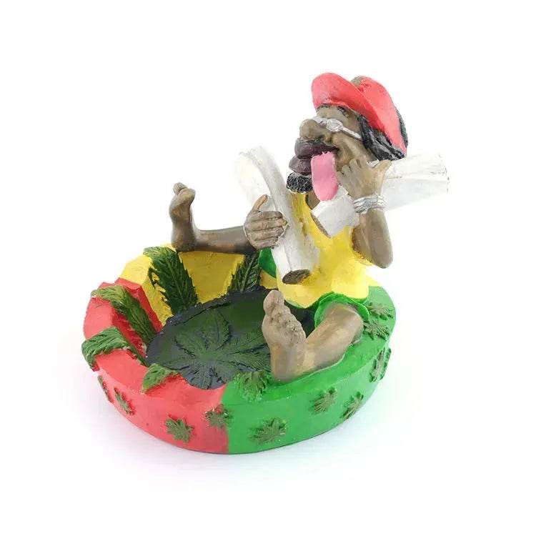 Creative Cartoon Smoking Ashtray Home Decoration - Velora