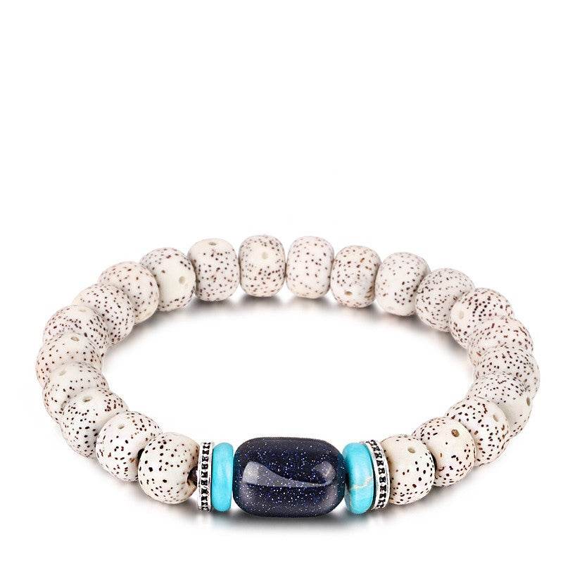 Bodhi Seed Root Bracelet Single Circle Bracelet Beads Beaded - Velora