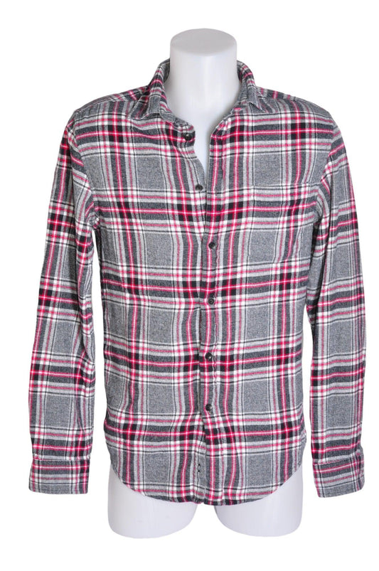 GOODFELLOW & CO. Men Button Down Tops Regular fit in Gray - S - Velora