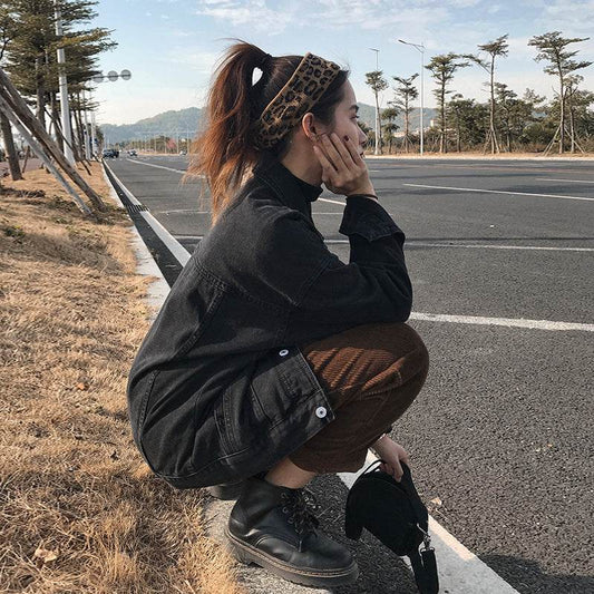 Casual Unisex Oversized loose Washed Denim Jacket - Velora