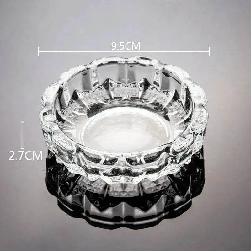 Luxury Crystal Glass Office Cigar Ashtray - Velora