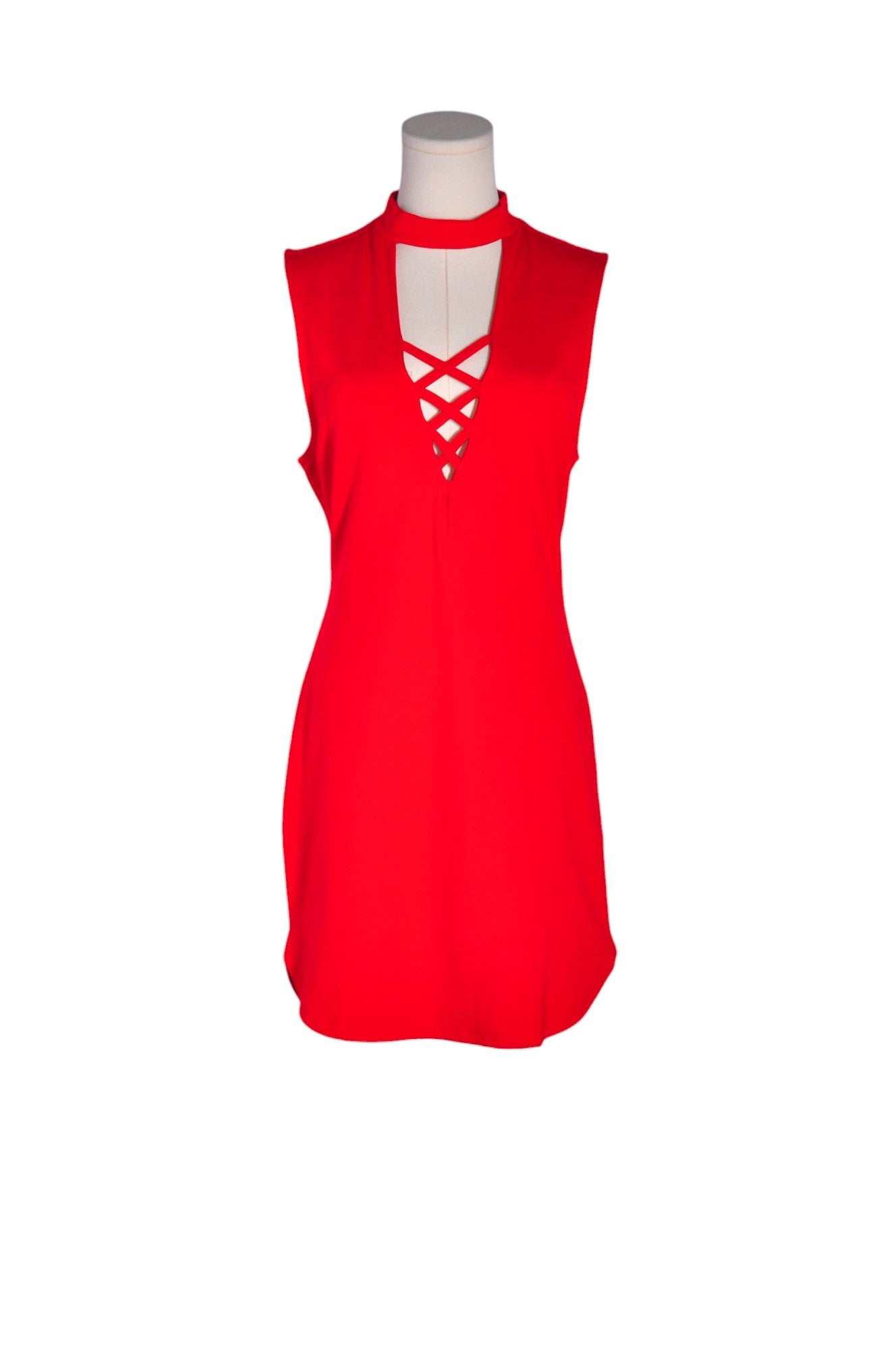 REVAMPED Women Midi Dresses Regular fit in Red - L - Velora