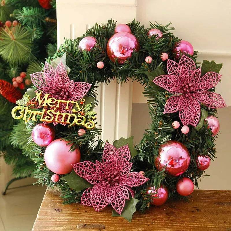 Christmas Decorations Christmas Wreath Home Decor For Home Garden Decorations Mall Door Decoration - Velora