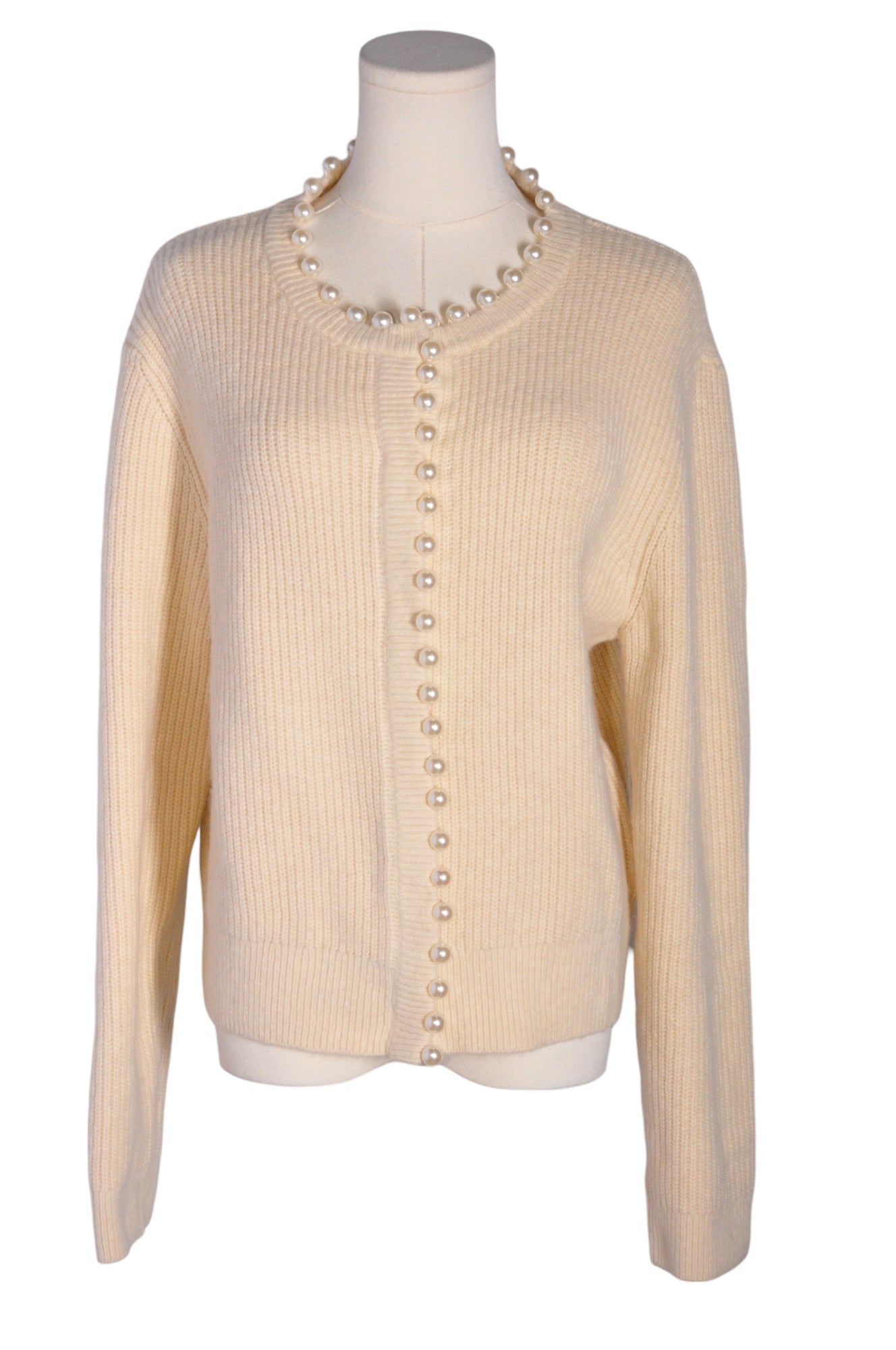 H&M Women Cardigans Regular fit in Beige - M - Velora