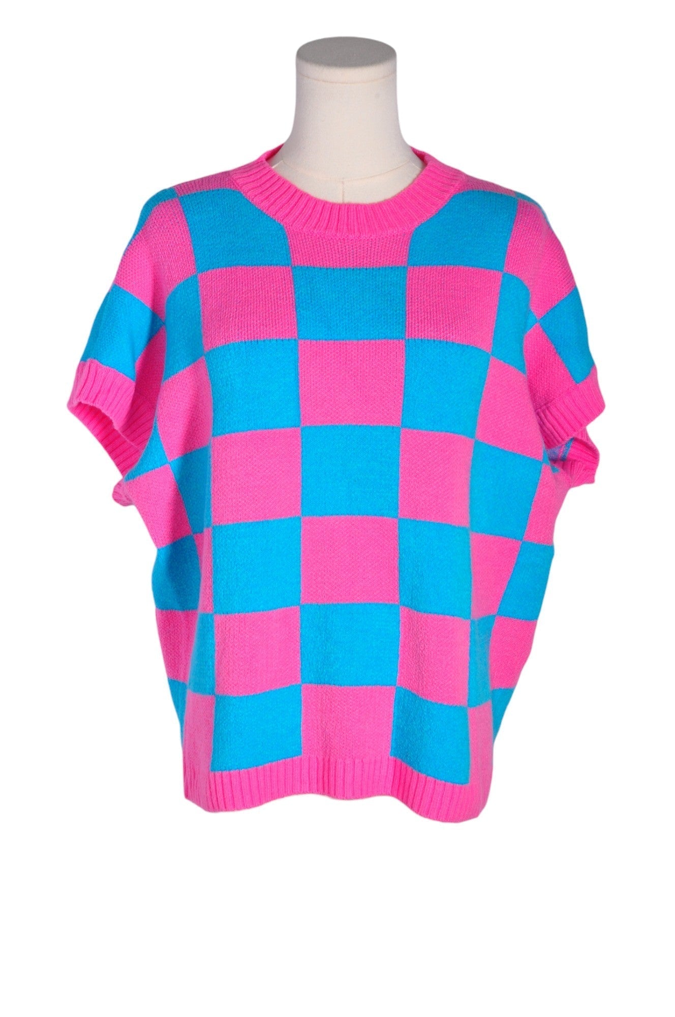 UNBRANDED Women Knit Tops Regular fit in Pink - XL - Velora
