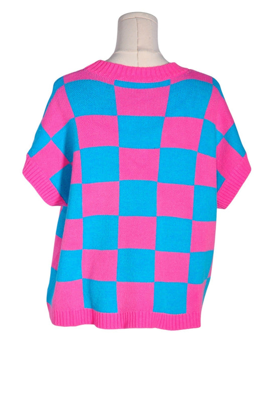 UNBRANDED Women Knit Tops Regular fit in Pink - XL - Velora
