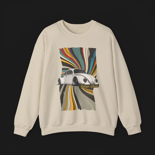 Vintage Goods Bug Automotive Graphic Crewneck | Mens & Womens (Unisex) Sweater - Velora