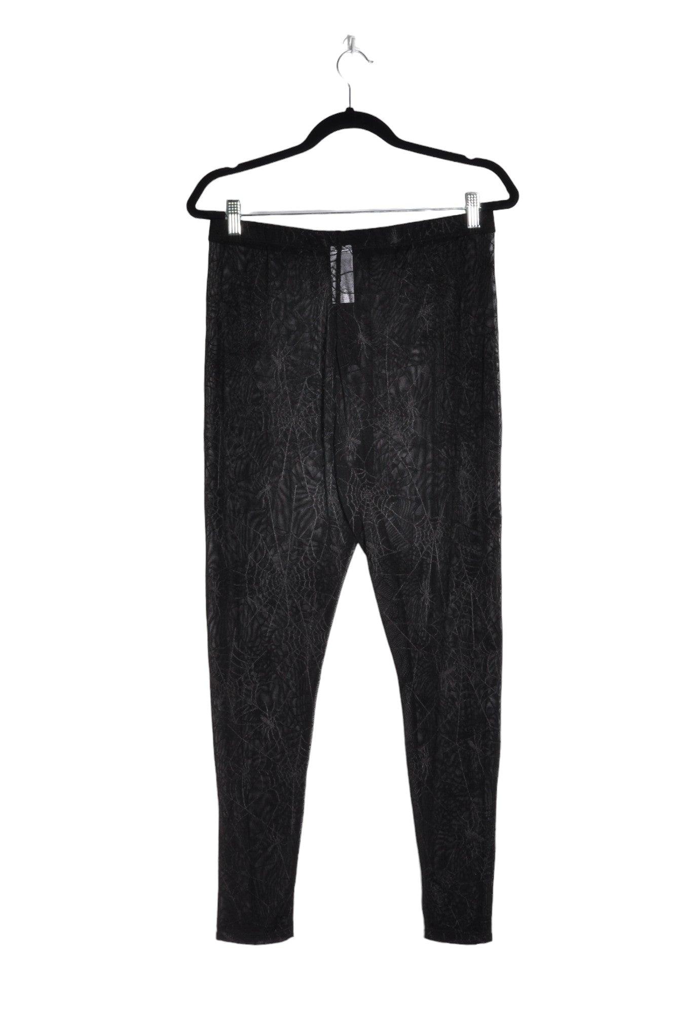 ROMWE Women Work Pants Regular fit in Black - 0XL - Velora