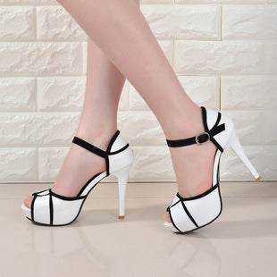 Fish mouth color matching high heels - Velora