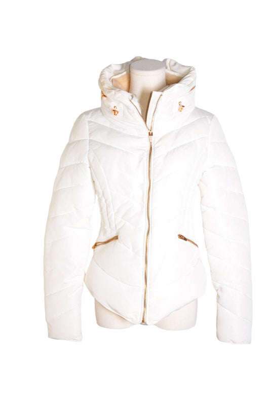 ZARA Women Coats Regular fit in White - S - Velora