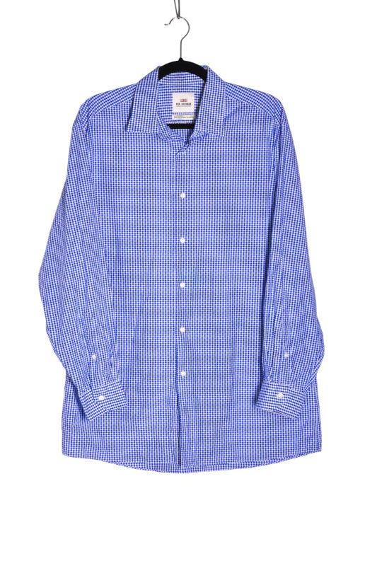 BEN SHERMAN Men Button Down Tops Regular fit in Blue - 34 - Velora