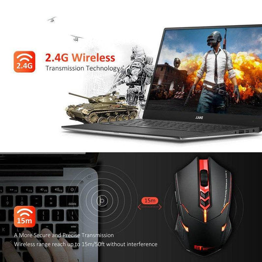 Power-Saving Silent Luminous Wireless Mouse - Velora