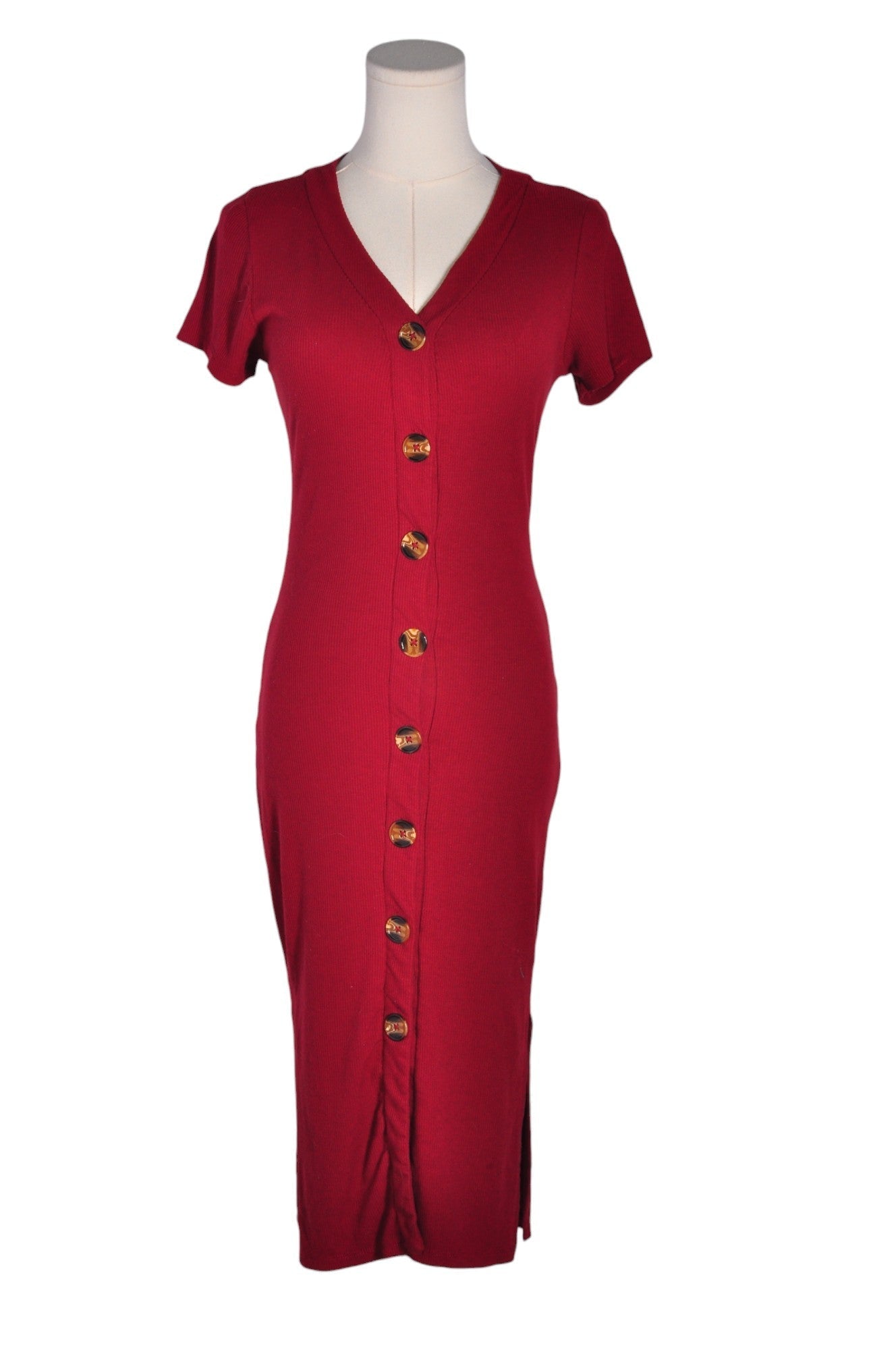 FASHION NOVA Women Midi Dresses Regular fit in Red - S - Velora