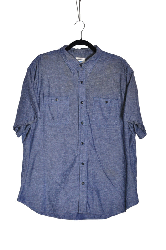 OLD NAVY Men Button Down Tops Regular fit in Blue - XXL - Velora