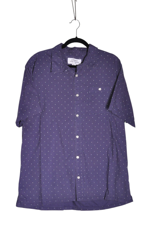 URBAN HERITAGE Men Button Down Tops Regular fit in Purple - XL - Velora