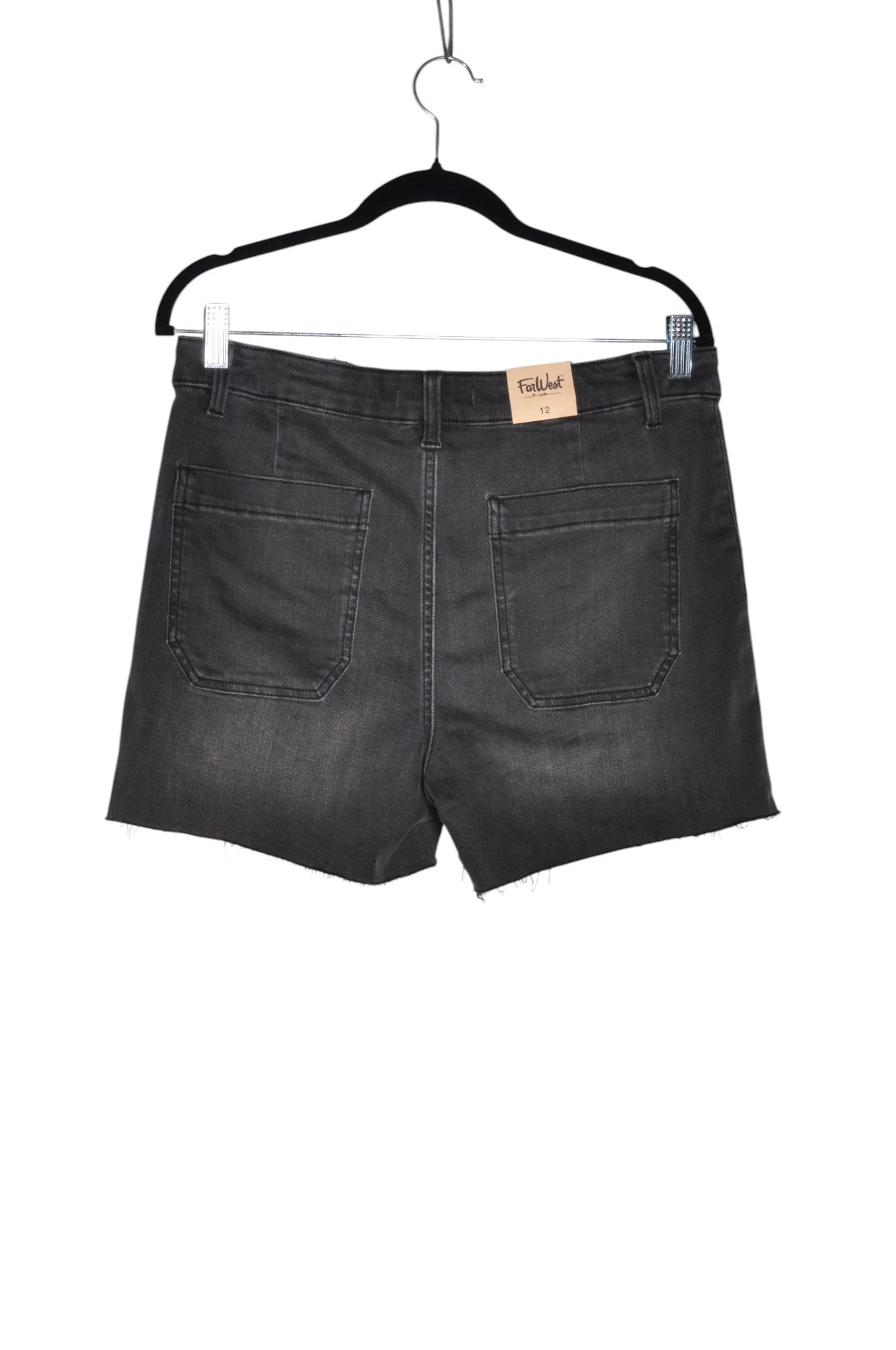 FAR WEST Women Denim Shorts Regular fit in Black - 12 - Velora