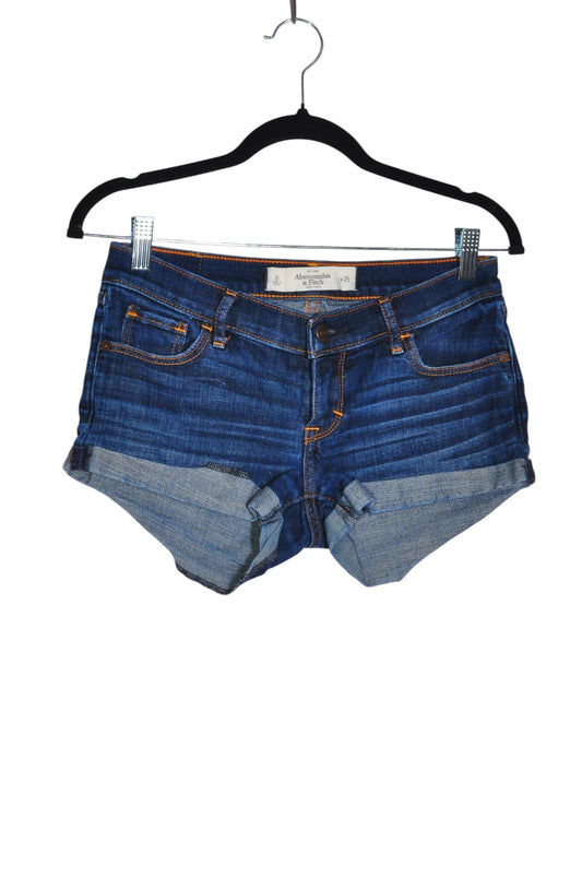 ABERCROMBIE & FITCH Women Denim Shorts Regular fit in Blue - 25 - Velora