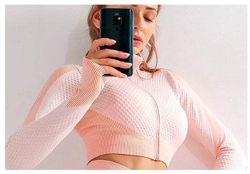 Seamless Workout Yoga Sets women leggings - Velora