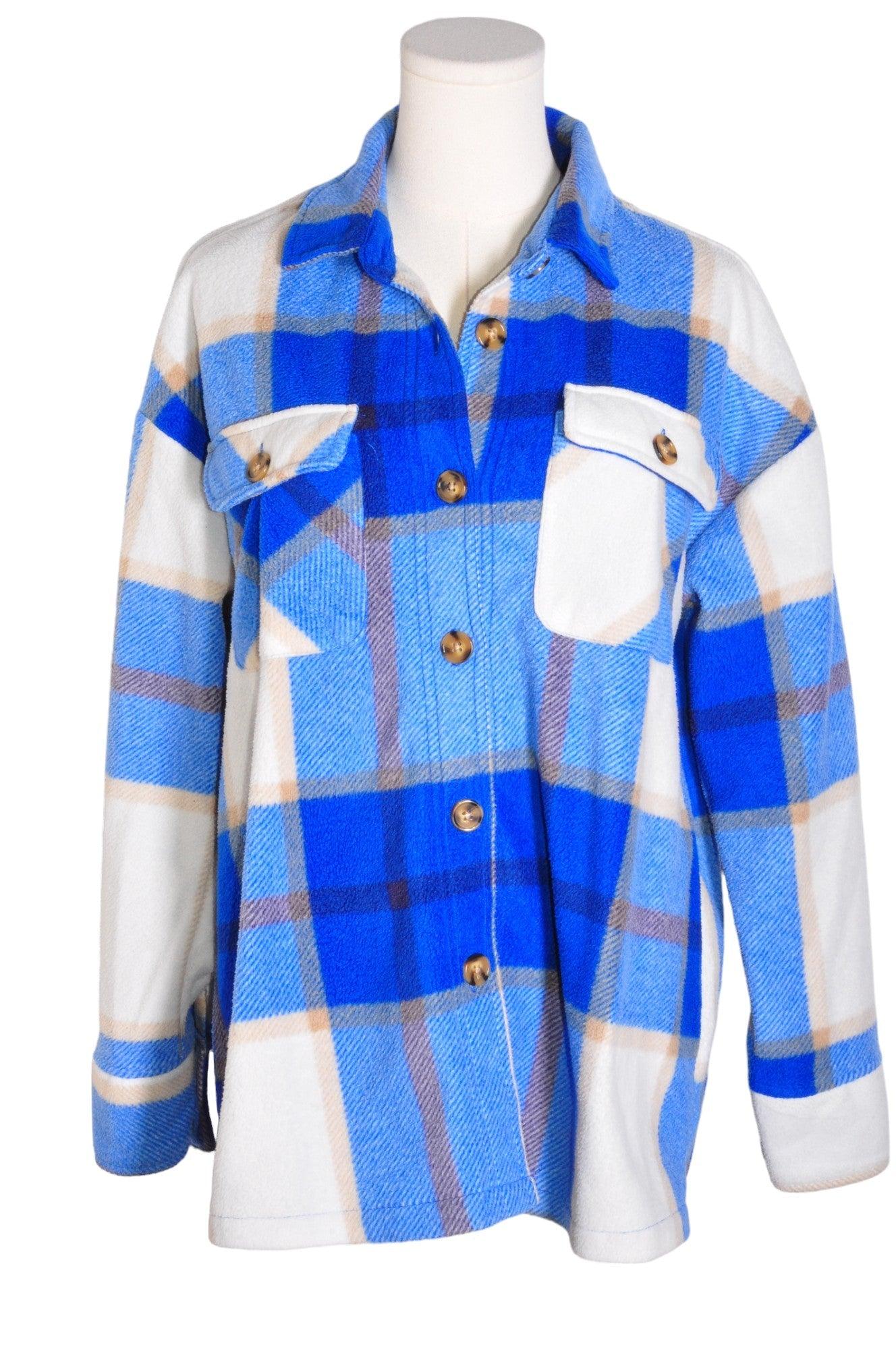 ARDENE Women Button Down Tops Regular fit in Blue - XS - Velora