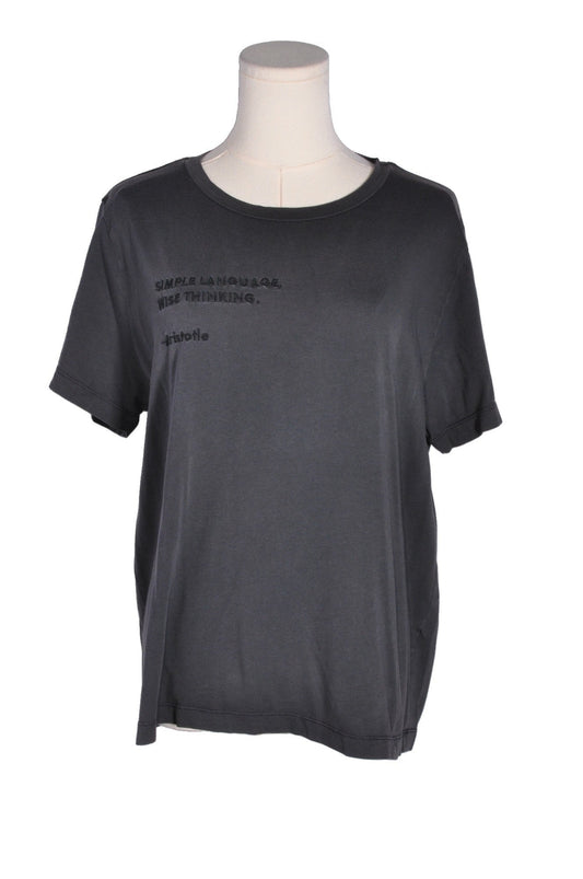 ZARA Women T-Shirts Regular fit in Gray - M - Velora