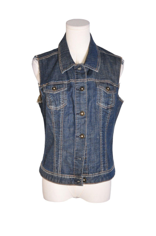 GUESS Women Denim Tops Regular fit in Blue - L - Velora