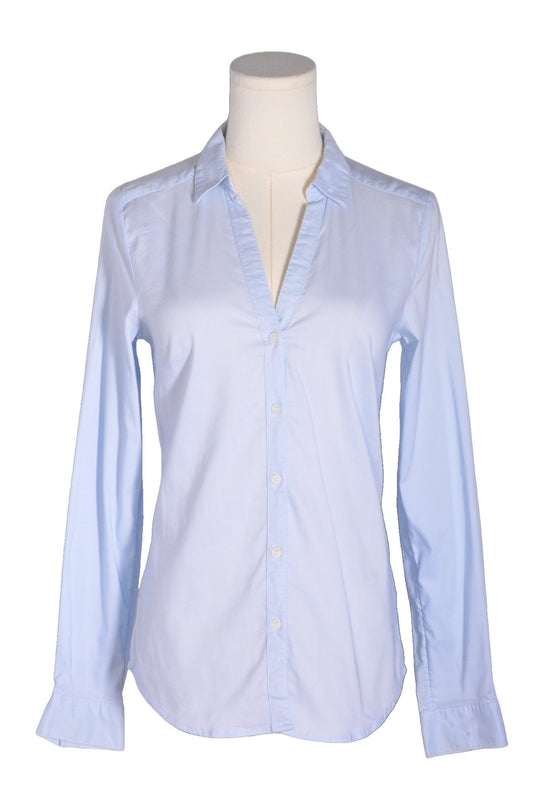 H&M Women Button Down Tops Regular fit in Blue - S - Velora