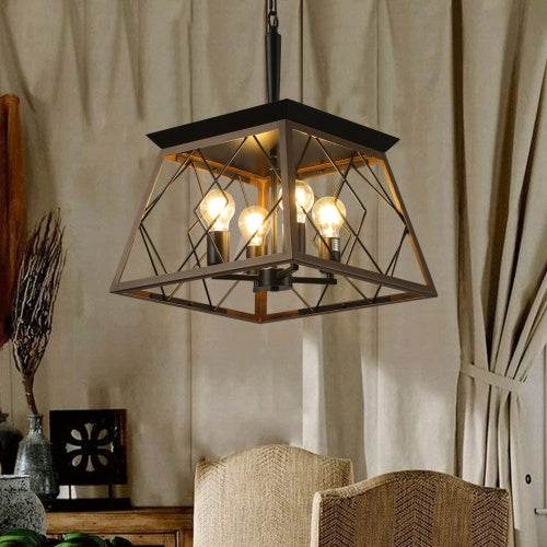 Farmhouse Chandelier 4 Lights Vintage Antique Chandelier Lamps -no Bulb - Velora